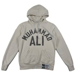 Roots Of Fight Boxing Muhammad Ali Hoodie Men's Small Beige